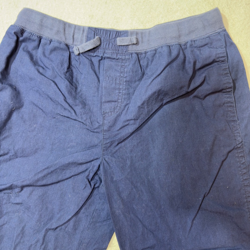 Chaps Boys Navy Blue Cotton Shorts XL 18-20 Elastic Drawstring Waist Casual